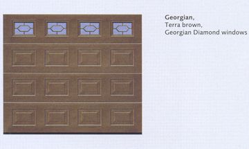 Georgian Terra brown Diamond windows