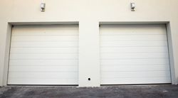 Pair of roller garage doors