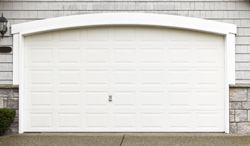 White garage door